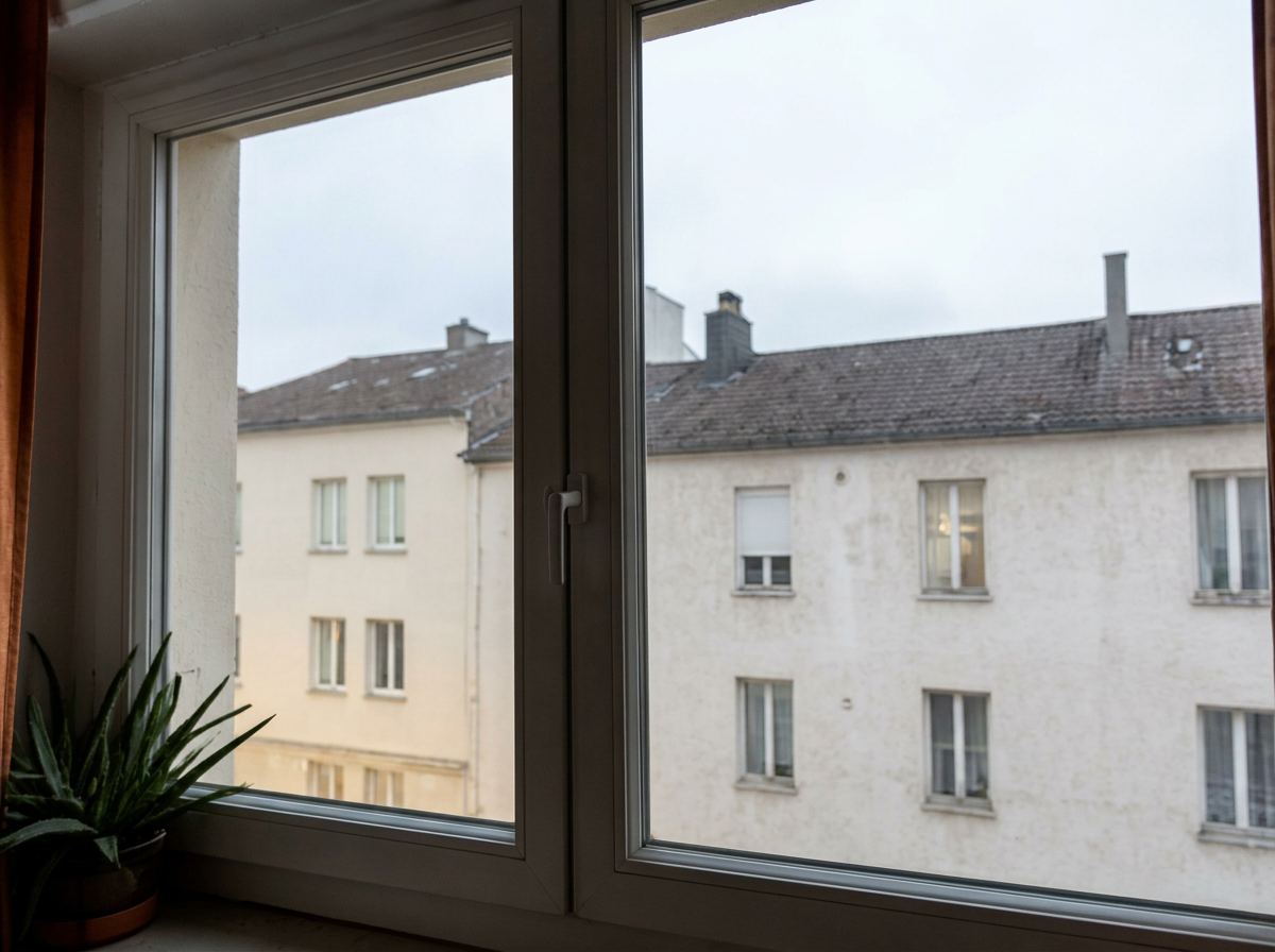 Fenêtre parfaitement claire après nettoyage de vitres ZoumoClean